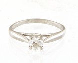 Zales Women&#39;s Solitaire ring .950 White Gold 350167 - $999.00
