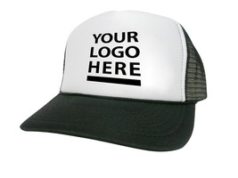 Custom Your Logo Trucker Hat mesh hat snapback hat black New - £14.60 GBP