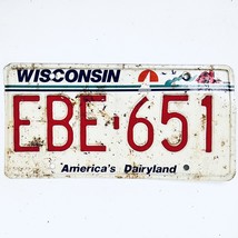  United States Wisconsin Dairyland Passenger License Plate EBE-651 - $263.65 MXN