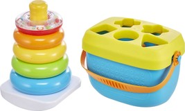 Fisher-Price Infant Gift Set with Baby’s First Blocks (10 Shapes) and Ro... - £5.78 GBP+