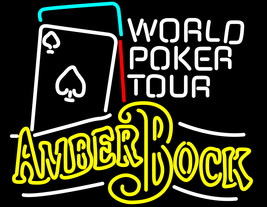 Michelob Amber Bock World Poker Tour Neon Sign - £549.13 GBP