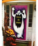 Halloween Spooky Ghost-TRICK or TREAT Door Banner Cover Wall Mural Decor... - $9.59 CAD