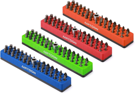 4PCS 1/4" Hex Screwdriver Bit Holder, 43 Holes Bit Storage Strong Magnet... - $42.71