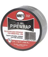 Harvey 14100 Poly Pipe Wrap, 2-Inch by 100-foot, Black - $32.13 CAD