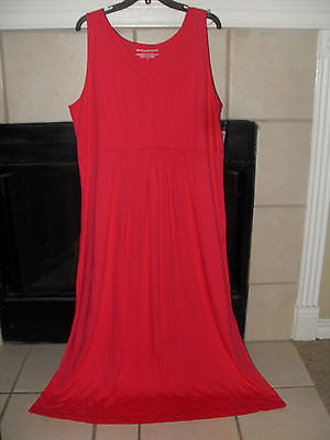 Westbound Woman New Pink  V-Neck  Full Length Dress   1X - $18.98