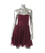 Guess New Purple Lined Chiffon Strapless Cocktail Dress  12   $138 - £24.78 GBP