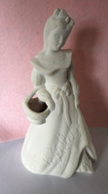 S2 - Girl Holding Basket Ready to Paint, U Paint You Paint Ceramic Bisque  - £7.30 GBP