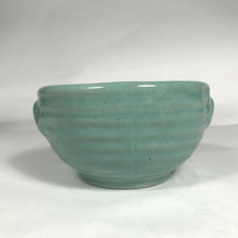 Arts and Crafts era Matte green ribbed bowl, Vintage yelloware bowl Mccoy? - £32.54 GBP