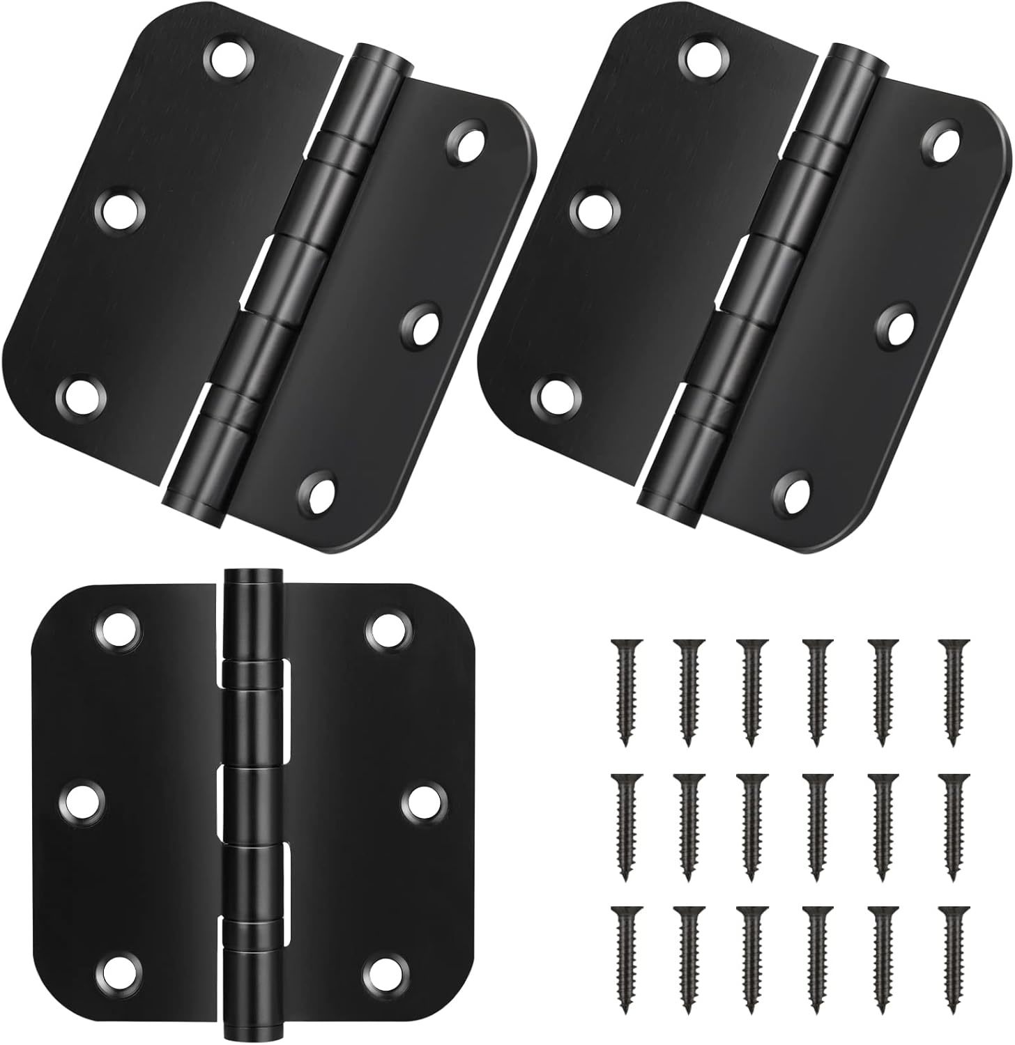 Commercial Grade Heavy Duty Hinges With 5/8 Inch Radius Corners, 3 Point... - $32.95
