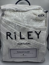 RiLEY Home Portugal Textured Cotton Coverlet Bedspread White - King / Ca... - $88.56