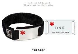 DNR Medical Alert ID Bracelet. Free emergency wallet Card! - £24.04 GBP