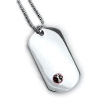 Medical Alert ID Dog Tag with Raised Emblem. Free Wallet Card! Free engraving! - £23.96 GBP