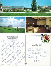 Florida Sebring Sunset Beach Motel Posted 1991 to Clair Good Sebring Postcard - £7.51 GBP