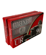 Maxell Audio Cassette UR 90 Minute Blank Tapes Lot Of 2 Normal Bias New ... - £5.74 GBP