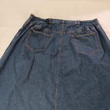 Denim 24/7 Women's Cotton Blue Front Zipper Pockets Denim Skirt Size H8 image 13
