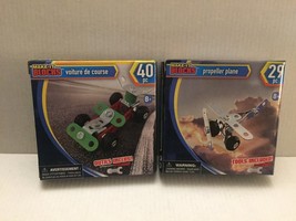 NEW Make It Metal Race Car &amp; Propeller Plane Sets - 69 pieces - $214.46 MXN