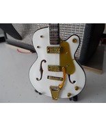 BRIAN SETZER- White Hollow Body Gretsch 1:4 Scale Replica Guitar ~Axe Heaven - $31.68