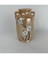 Vintage Lusterware Vase Pot Hand painted Nippon Flower Design Blossom RD... - $12.00