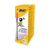 BIC Cristal Fun Ball Pen with Large 1.6 mm Tip - Assorted Colours, Pack ... - £11.96 GBP