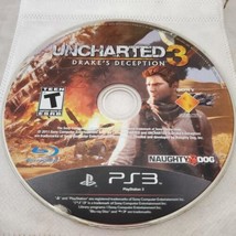 Uncharted 3 Drake&#39;s Deception Sony PlayStation 3 Video Game Disc Only - £3.88 GBP