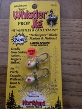2 Northland Whistler Prop Fishing Jigs 1/16 oz white glow/Propeller Blade - $17.00