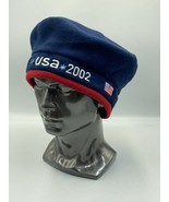Roots Official 2002 Olympics Team USA Beanie Beret Fleece Winter Hat Cap - £7.43 GBP