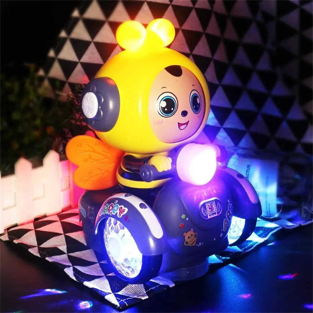Funny Electric Simulation Bee Walking Lights Music Electronic Plastic Ch... - £17.83 GBP
