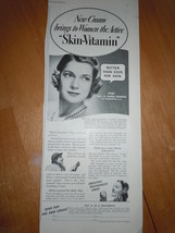 Vintage New Cream Skin Vitamin Print Magazine Advertisements 1937 - £3.92 GBP