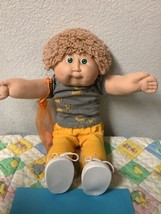 Vintage Cabbage Patch Kid HTF Boy Head Mold #12 P&amp;L On Tag Green Eyes 1986 - £199.37 GBP