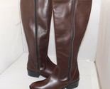 ITALIAN SHOEMAKERS Alia Brown Leather Riding Boots 9.5 New  - $49.46
