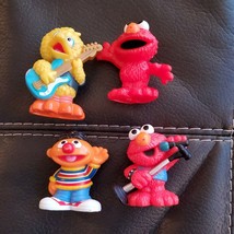 2010 Sesame Street Workshop Figures Lot Of 4 Hasbro Ernie Cookie Elmo Bert Bird - $23.74