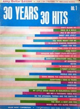 30 Years 30 Hits No. 1: Easy Guitar Edition / Miller Music / 1965 Sheet Music - £4.62 GBP