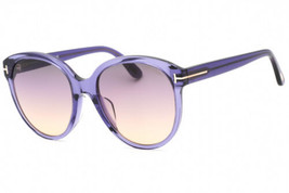 TOM FORD FT0957-D 83B Violet/other / Gradient Smoke 58-20-145 Sunglasses New ... - £133.87 GBP