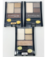 Lot of 3 Maybelline Eyeshadow Quads Modern Metallics Stylish Smokes 22Q ... - $19.99