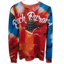 Black Pyramid Mens Red Blue Tie Dye Crewneck Sweatshirt Size Small S - $199.99