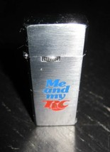 Barlow Butane Chrome Stainless lighter Etched RC COLA &quot;Me and my RC&quot; &amp; &quot;Churchy&quot; - £19.60 GBP
