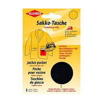 Kleiber Iron-On Jacket Pocket Repair, Black  - $10.00