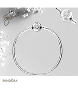 PANDORA Moments Sparkling Crown O Snake Chain Bracelet US SELLER - $67.70 CAD
