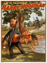 2715.Happy Hooligan.Help I&#39;m poisoned- it&#39;s tea!18x24 Poster.Victorian comic Art - £21.96 GBP