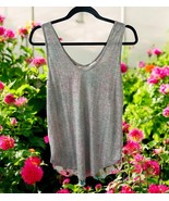 NWT Merona Tank Gray Front with Floral Multicolor Back Womens Size Small... - $27.79 CAD