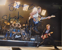 The Police Signed Photo X3 - Sting, Andy Summers, &amp; Stewart Copeland W Coa - £620.50 GBP