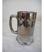 Walt Disney Mickey Mouse Silver Clear Glass Mug Cup Root Beer Stein - $319.92 MXN