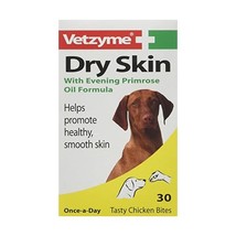 Vetzyme Dry Skin Tablets with Evening Primrose Oil, 30 Tablets  - $15.00