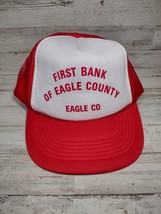 Vintage First Bank of Eagle County Colorado Mesh Snapback Rope Trucker H... - £23.59 GBP