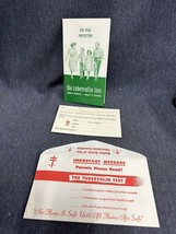 RARE Vintage School Tuberculin TB skin test Permission Card Results Instructions - £13.31 GBP