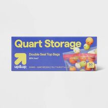 Up & Up Quart Storage Bags 7x7.4 Clear BPA-Free 50 Count - $239.43 MXN Up & Up Quart Storage Bags 7x7.4 Clear BPA-Free 50 Count - $239.43 MXN