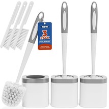 Toilet Brush, 3 Pack Toilet Brush And Holder Set Bathroom Accessories, T... - $24.99