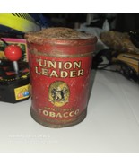 Vintage Union Leader Smoking Tobacco 12 oz Tin Can with Lid House of Win... - $363.64 MXN