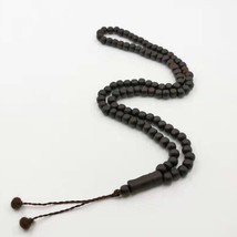 Natural Wood Tasbih 99 beads Man&#39;s ornament Misbaha Muslim prayer beads ... - £29.69 GBP