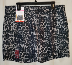 Nwt Womens Isaac Mizrahi New York $50 Leopard Print Tailored Short Size 14 - £26.26 GBP